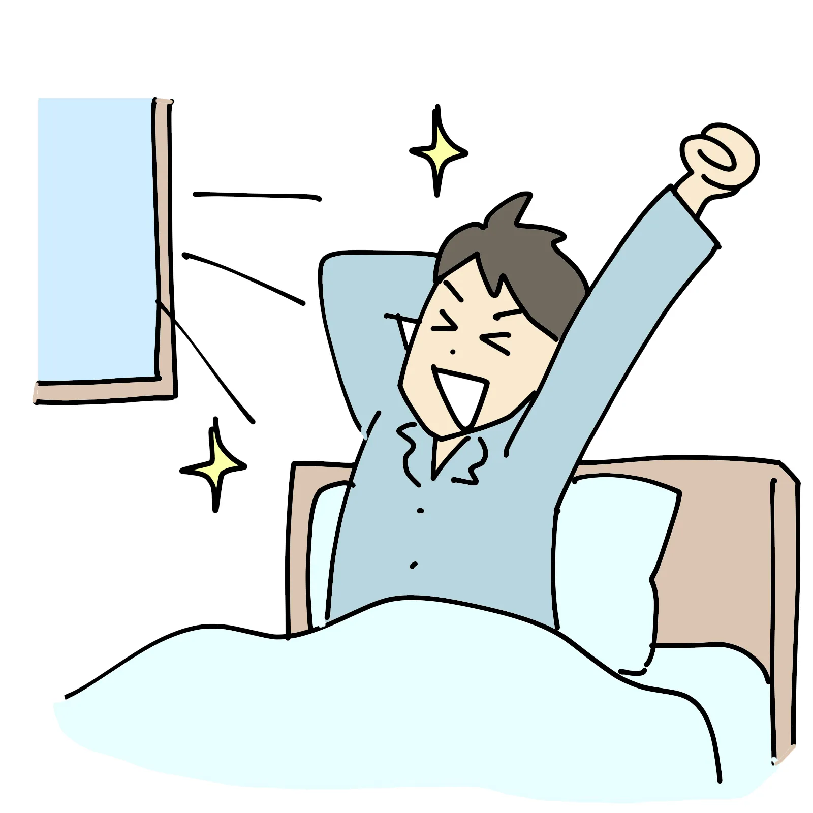 広島市東区の朝の光を浴びて自律神経改善